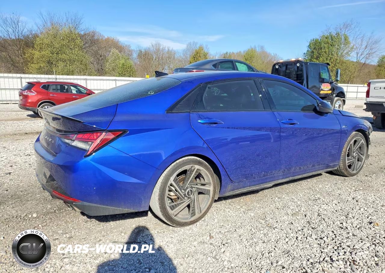 2021 Hyundai Elantra N Line VIN:KMHLR4AF2MU155513 - 3