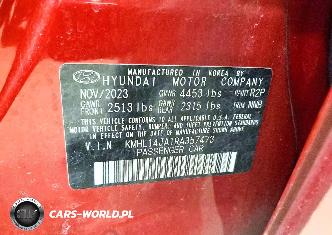 2024 Hyundai Sonata Sel VIN:KMHL14JA1RA357473 - 12