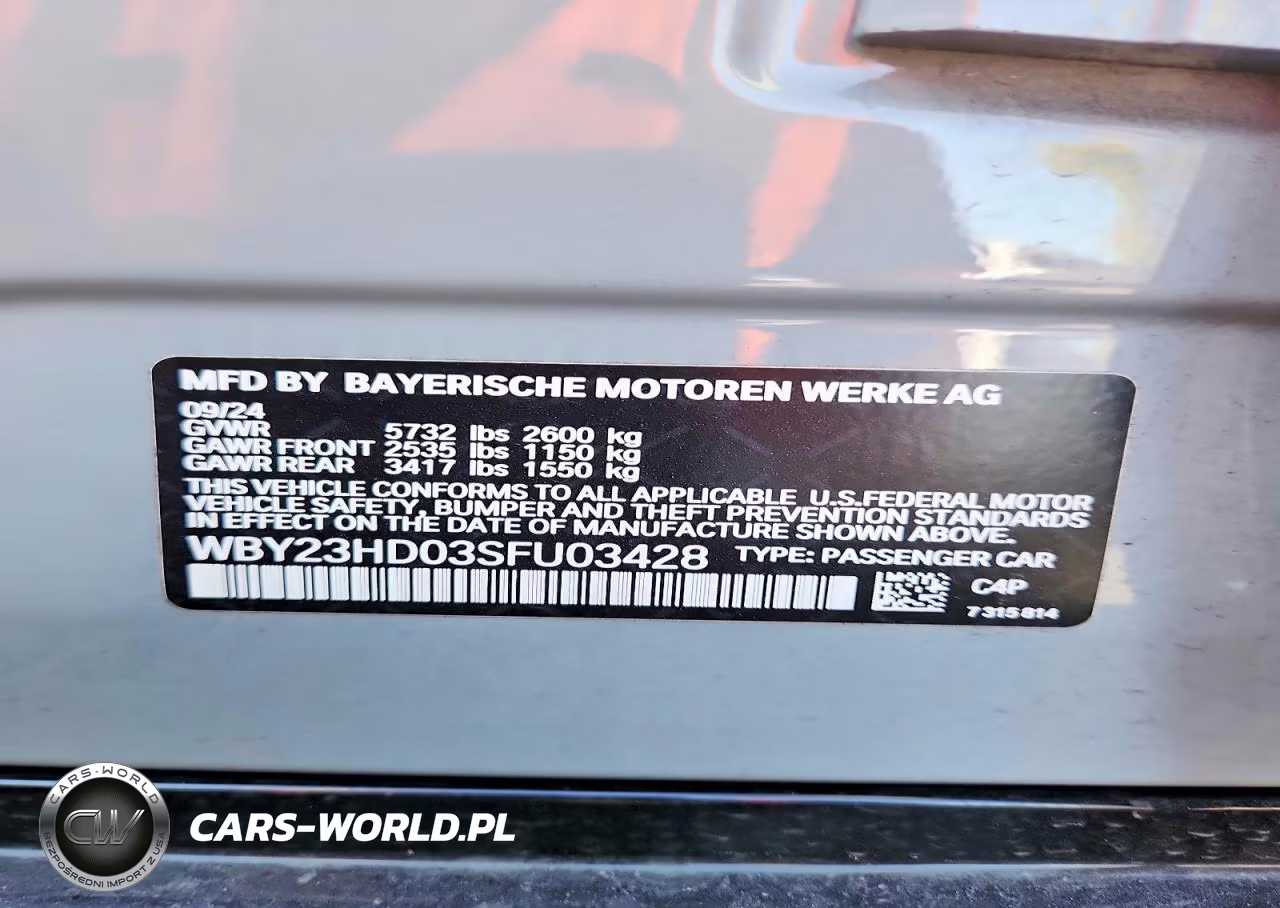 2025 BMW I4 Edrive 40 VIN:WBY23HD03SFU03428 - 12