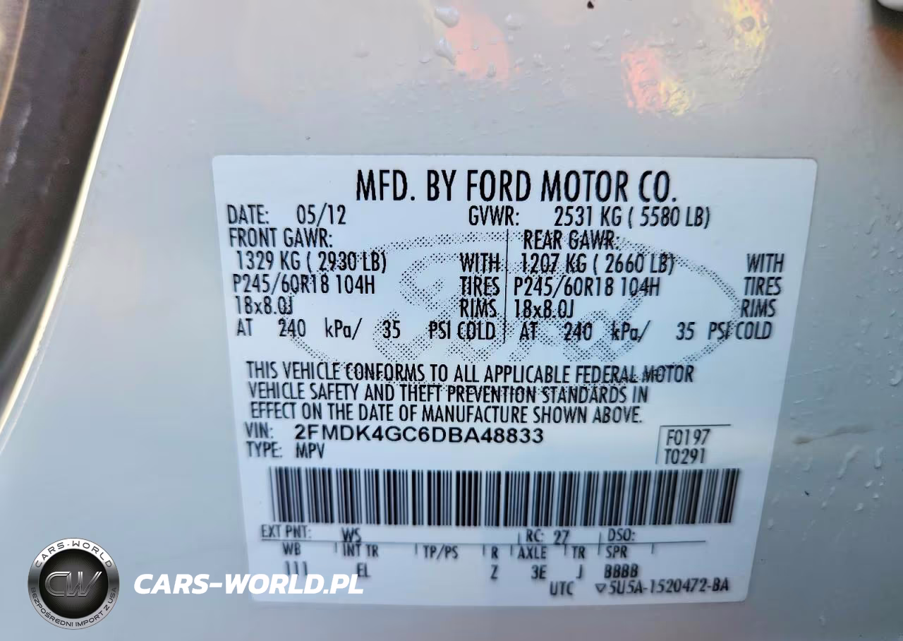 2013 Ford Edge Se VIN:2FMDK4GC6DBA48833 - 13