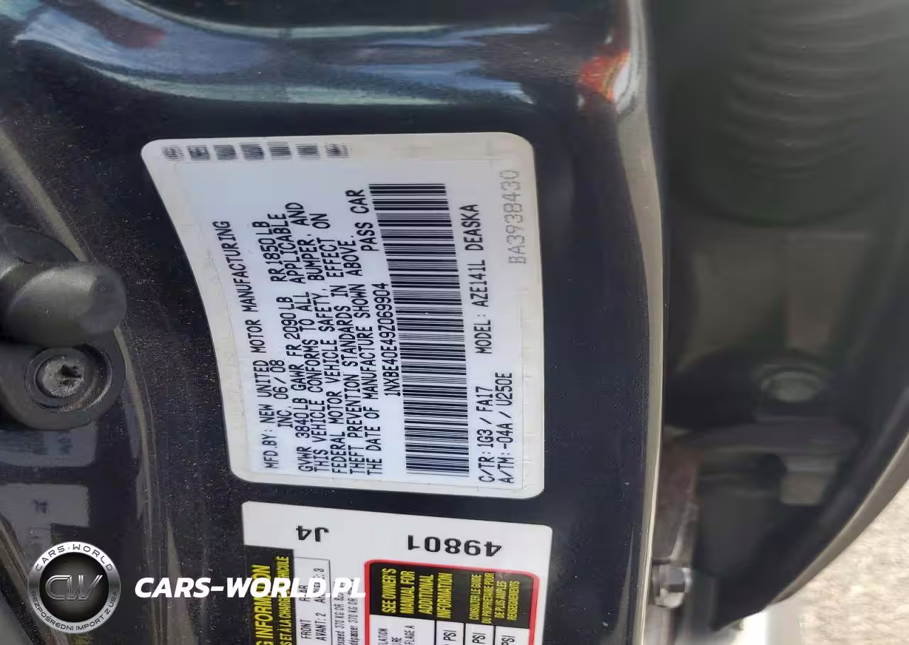 2009 Toyota Corolla Xrs VIN:1NXBE40E49Z069904 - 13
