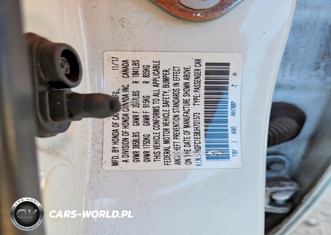 2018 Honda Civic Si VIN:2HGFC1E58JH701573 - 12