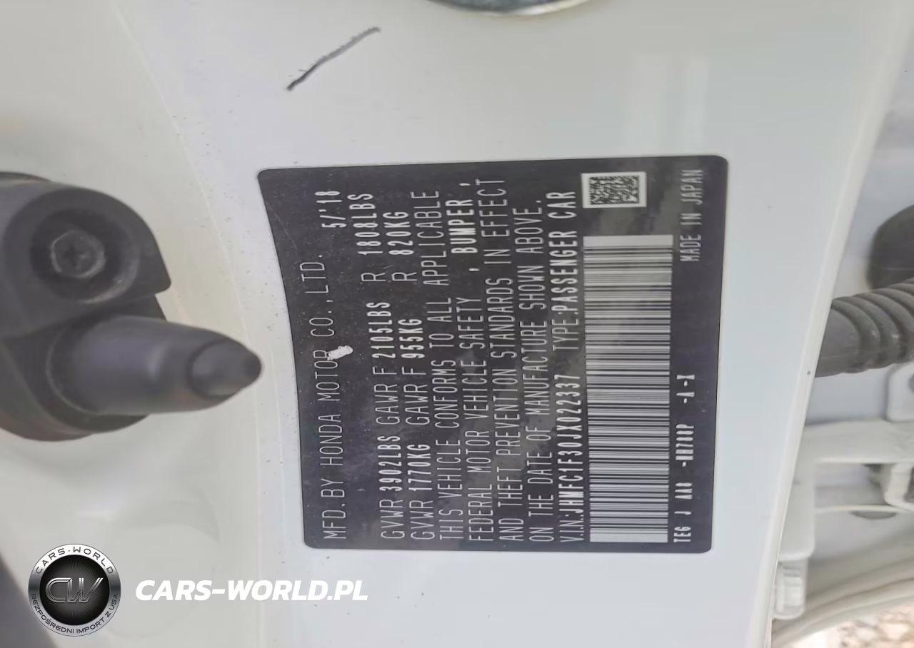 2018 Honda Civic Ex VIN:JHMFC1F30JX022337 - 12