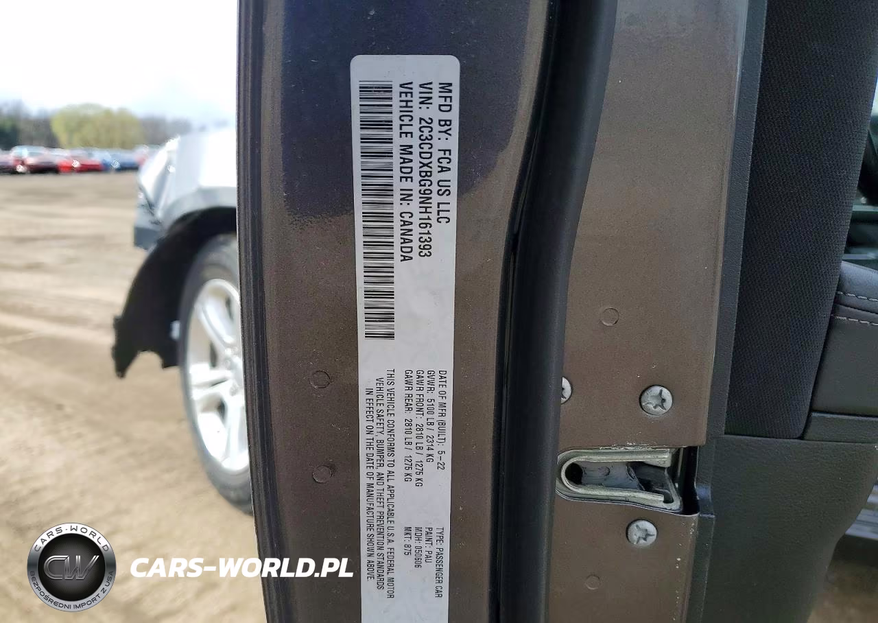 2022 Dodge Charger Sxt VIN:2C3CDXBG9NH161393 - 12