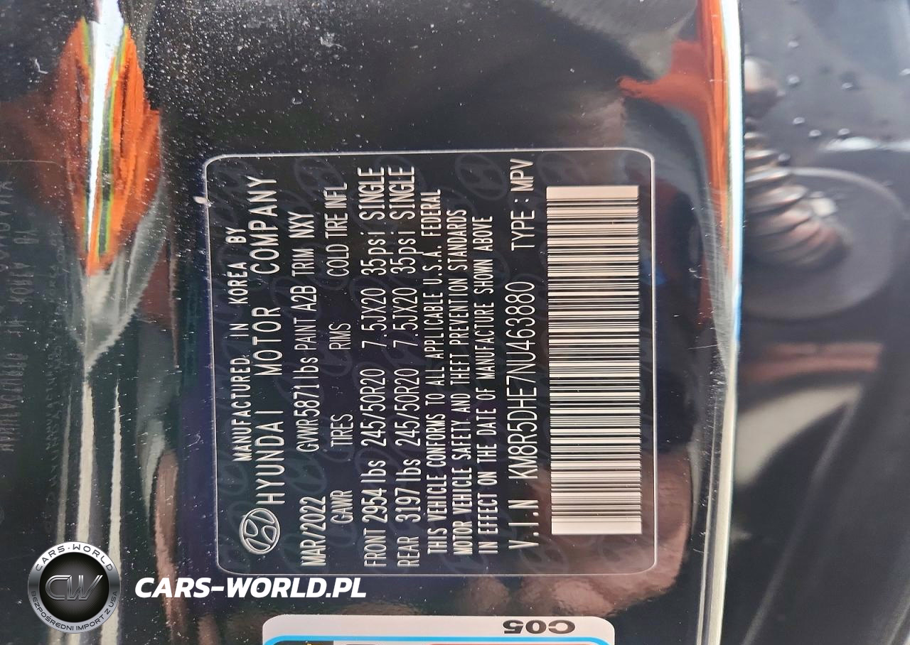 2022 Hyundai Palisade Limited VIN:KM8R5DHE7NU463880 - 13