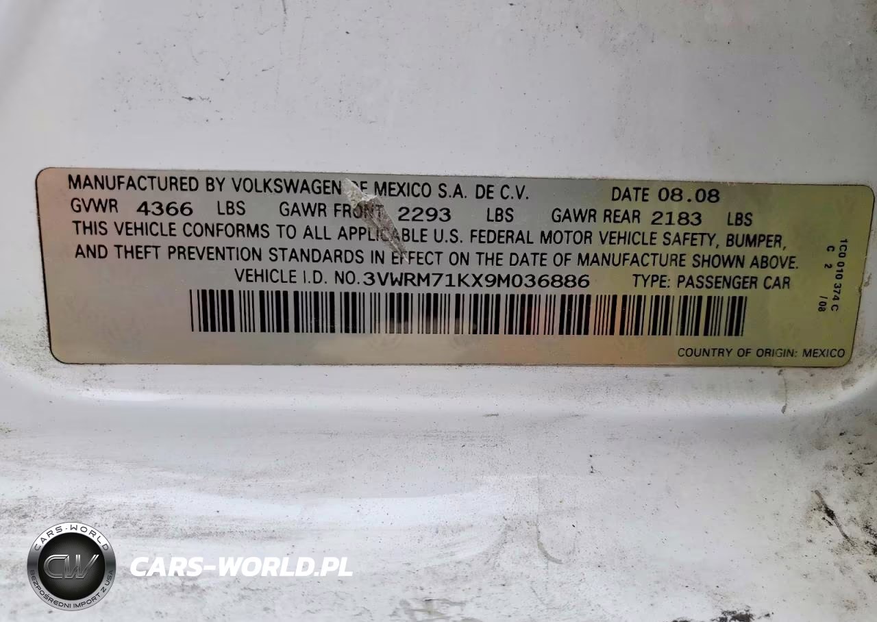 2009 Volkswagen Jetta Se VIN:3VWRM71KX9M036886 - 12