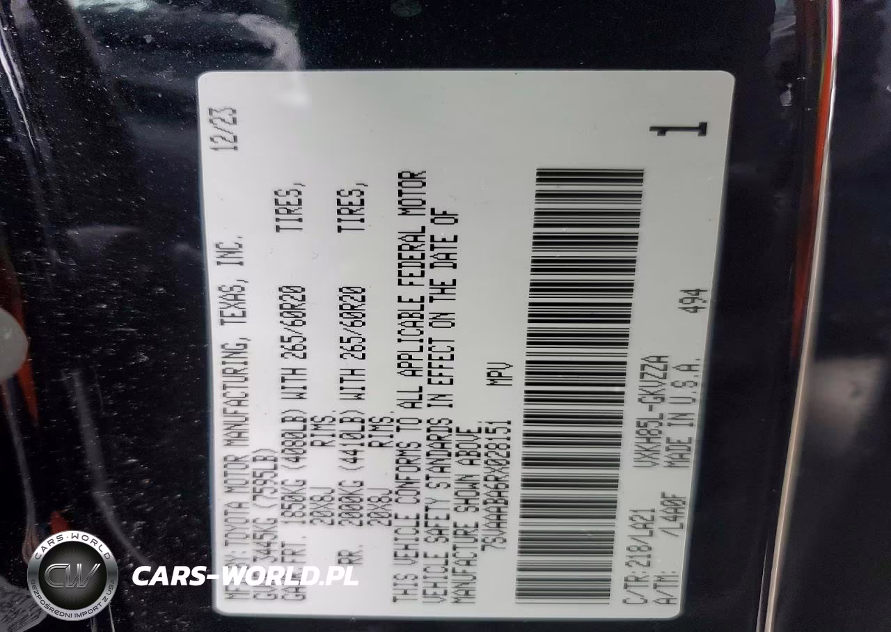 2024 Toyota Sequoia Platinum VIN:7SVAAABA6RX028151 - 13