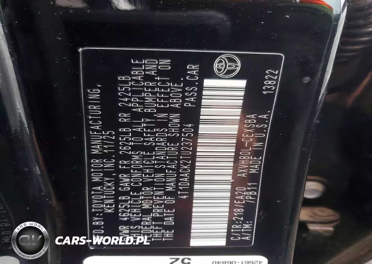 2026 Toyota Camry Xse VIN:4T1DAACK2TU237504 - 12