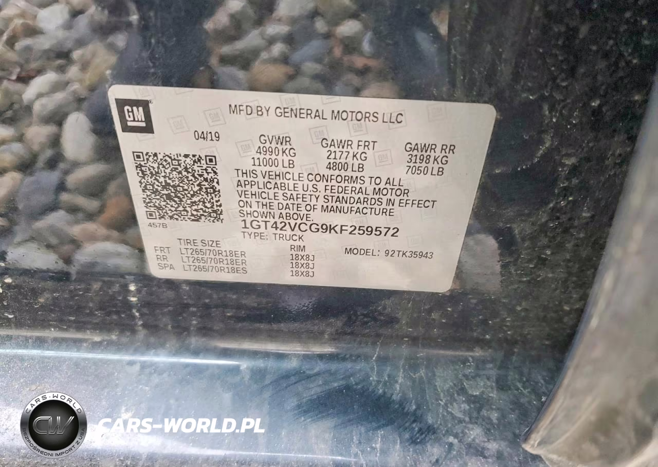 2019 GMC Sierra Hd Utility - Service Truck VIN:1GT42VCG9KF259572 - 12