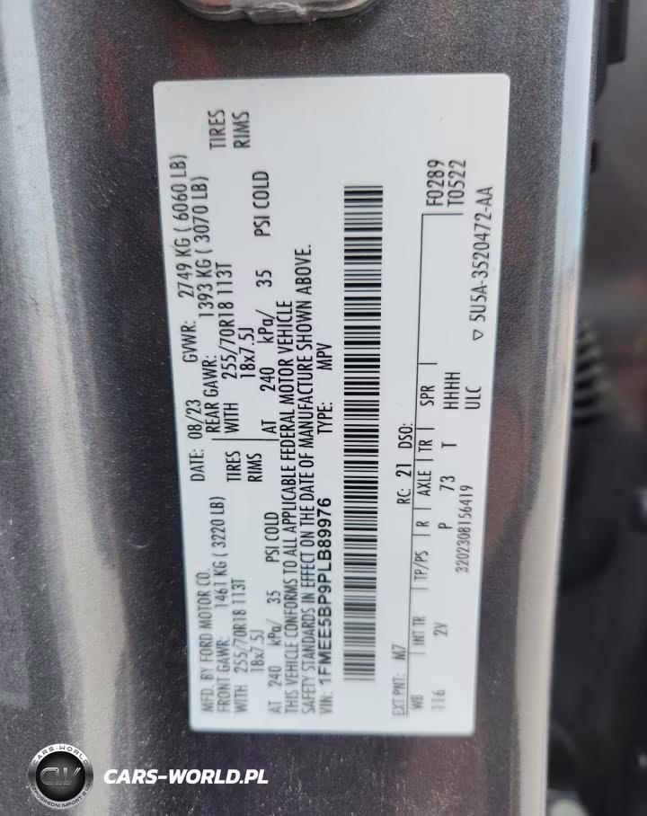2023 Ford Bronco Base VIN:1FMEE5BP9PLB89976 - 12