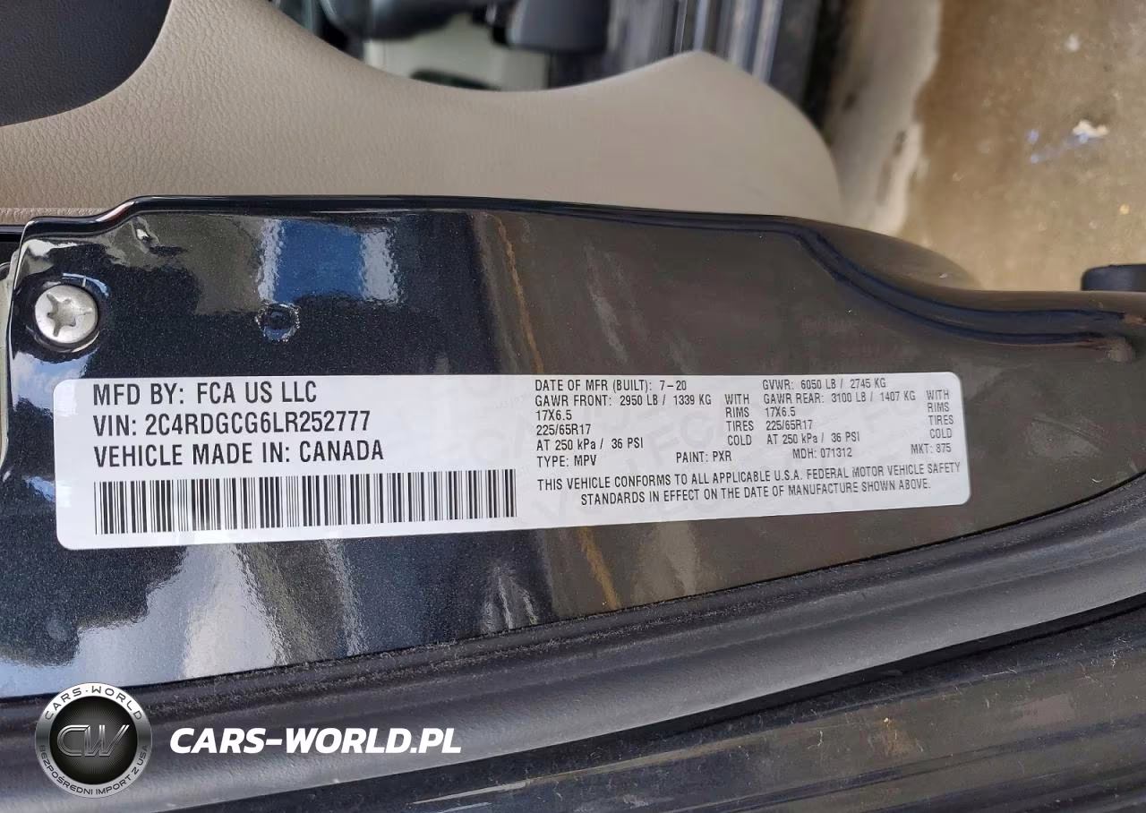2020 Dodge Grand Caravan Sxt VIN:2C4RDGCG6LR252777 - 14