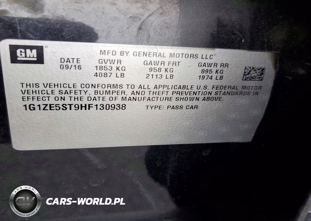 2017 Chevrolet Malibu Lt VIN:1G1ZE5ST9HF130938 - 13