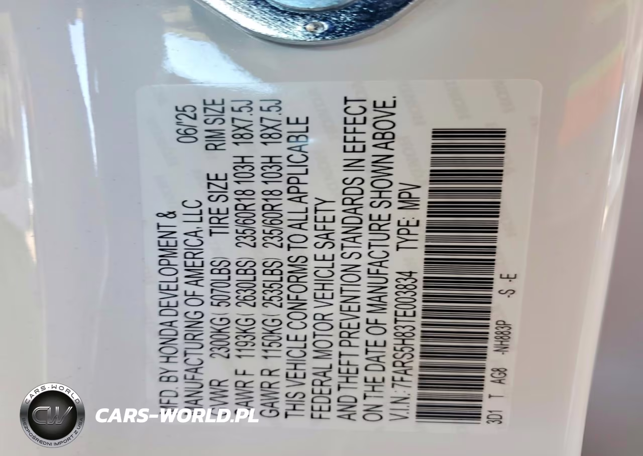 2026 Honda Cr-V Sport-L VIN:7FARS5H83TE003834 - 13