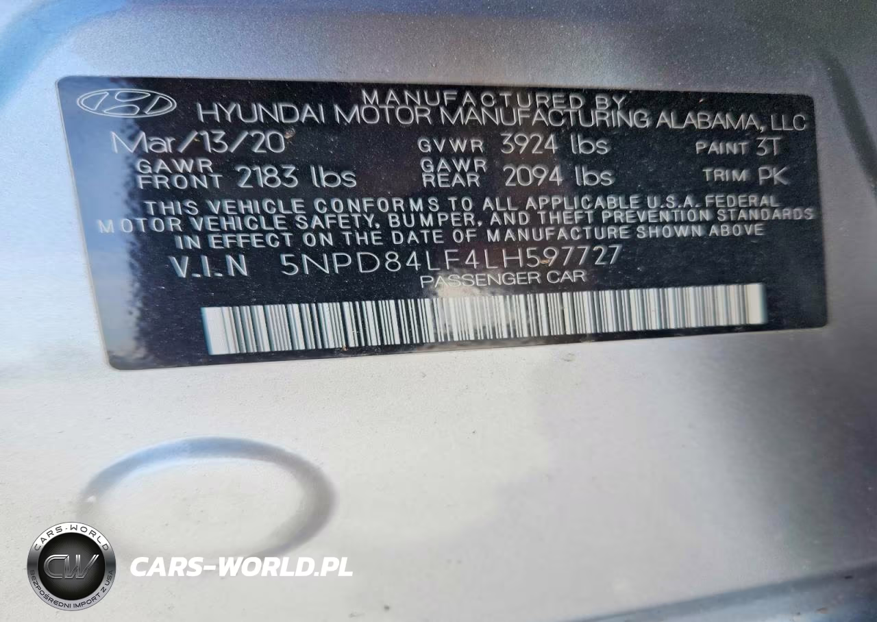 2020 Hyundai Elantra Sel VIN:5NPD84LF4LH597727 - 12
