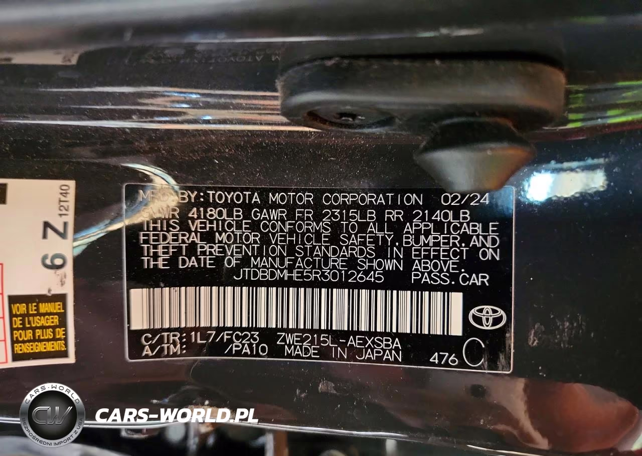 2024 Toyota Corolla Hybrid Se VIN:JTDBDMHE5R3012645 - 13