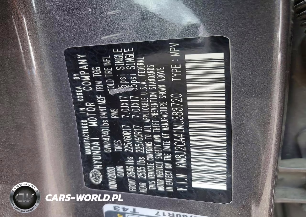 2021 Hyundai Tucson Se VIN:KM8J2CA41MU383720 - 13
