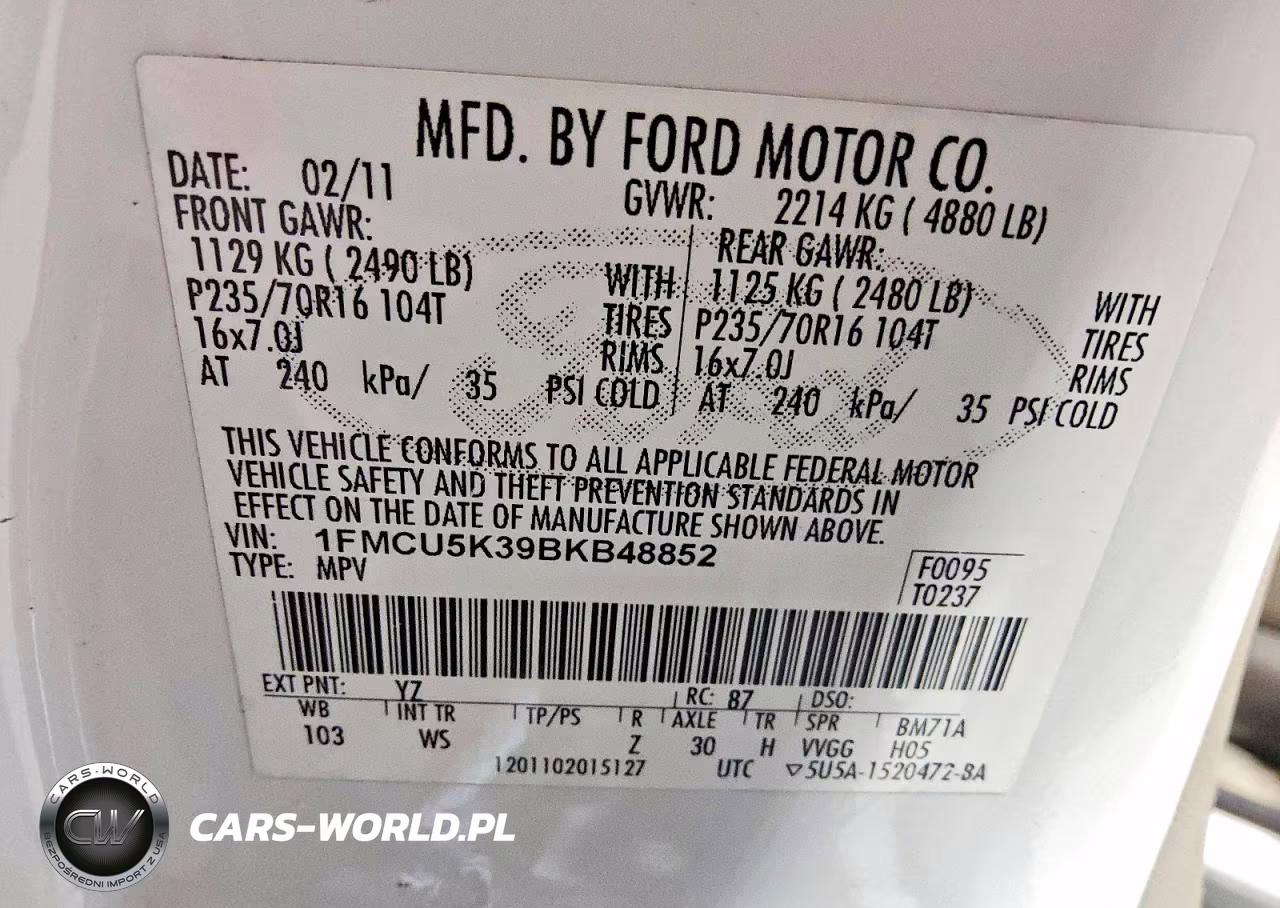 2011 Ford Escape Hybrid VIN:1FMCU5K39BKB48852 - 13
