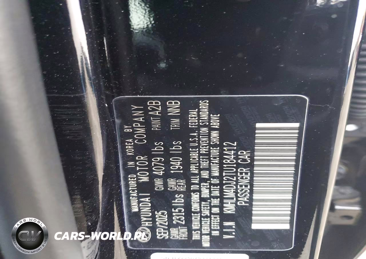 2026 Hyundai Elantra Hybrid Sel Sport VIN:KMHLM4DJ2TU184412 - 12