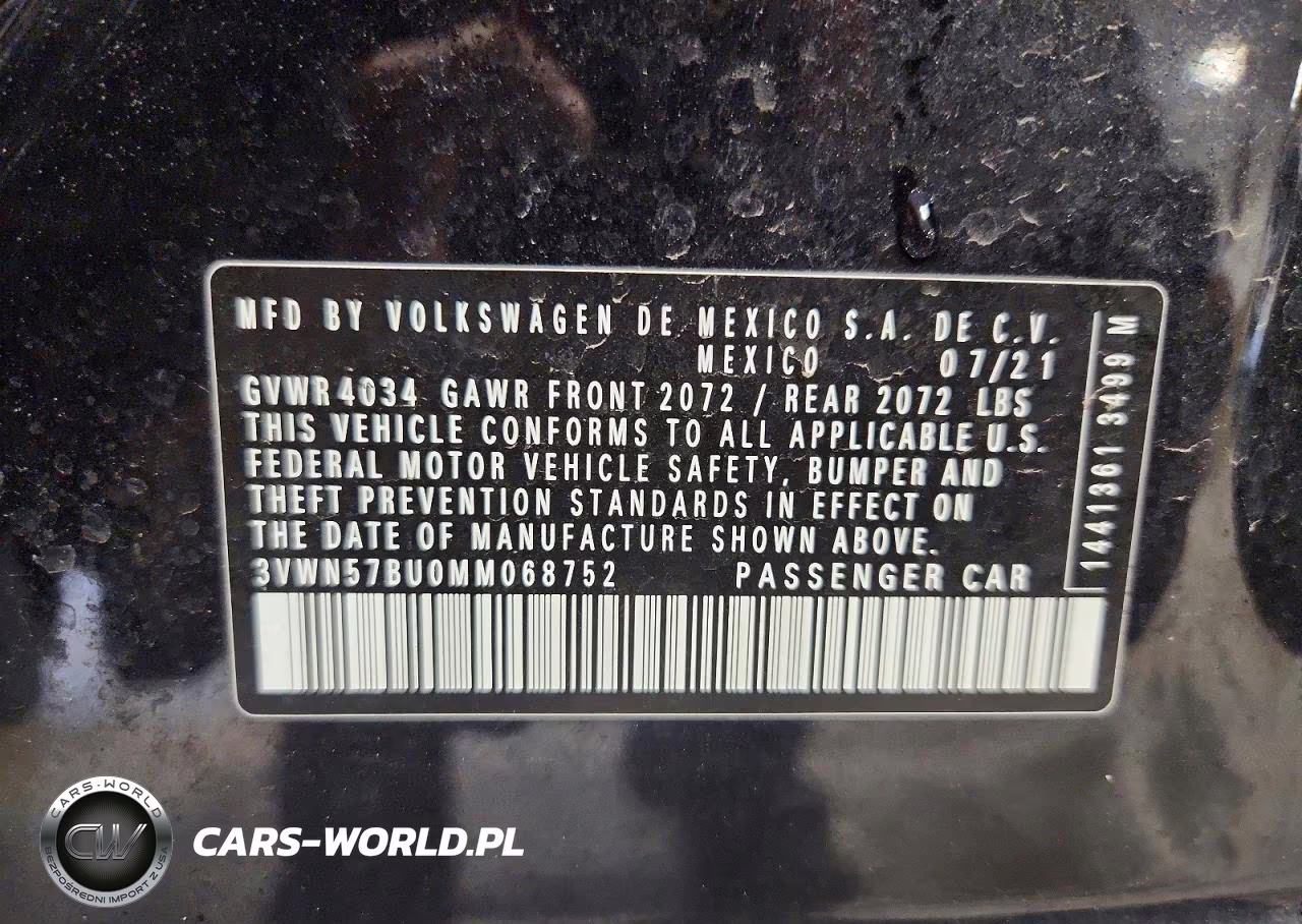 2021 Volkswagen Jetta S VIN:3VWN57BU0MM068752 - 12