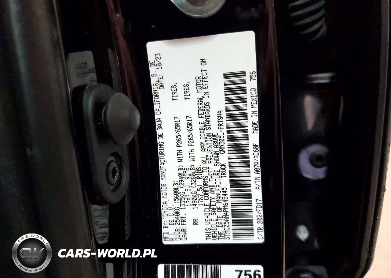 2023 Toyota Tacoma Trd Sport VIN:3TMCZ5AN4PM645445 - 12