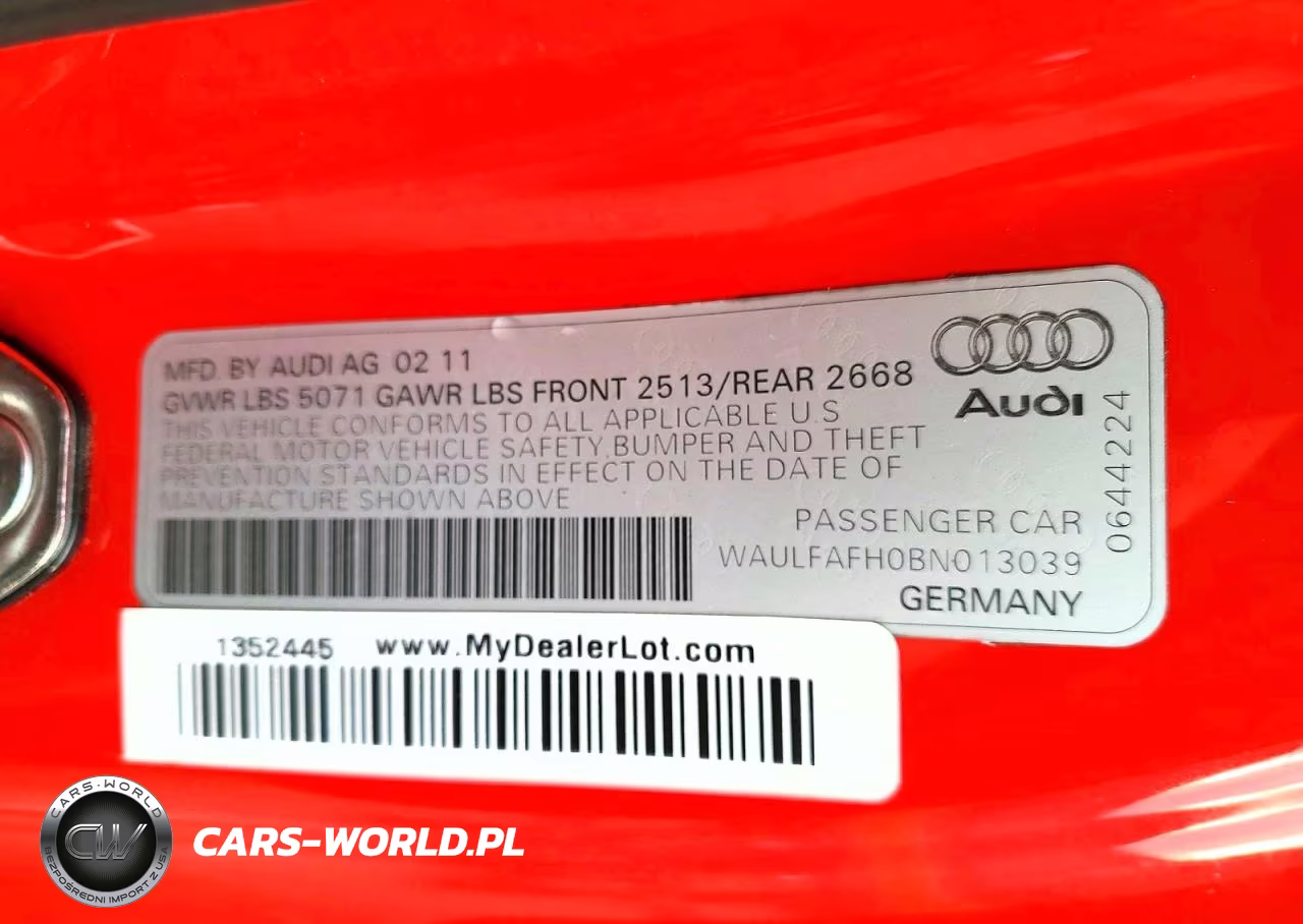 2011 Audi A5 Premium Plus VIN:WAULFAFH0BN013039 - 13