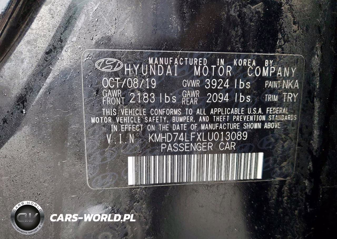 2020 Hyundai Elantra Se VIN:KMHD74LFXLU013089 - 12