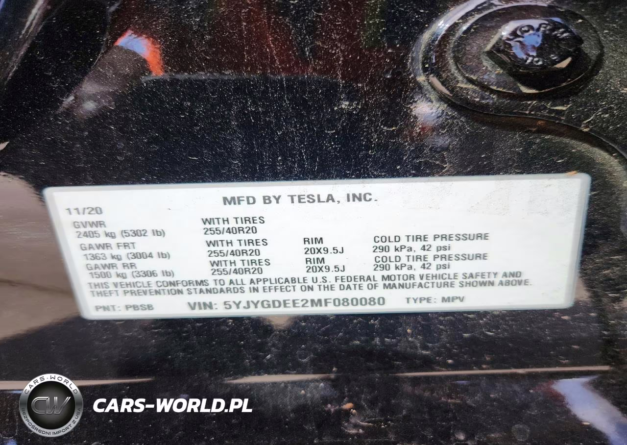 2021 Tesla Model Y VIN:5YJYGDEE2MF080080 - 12