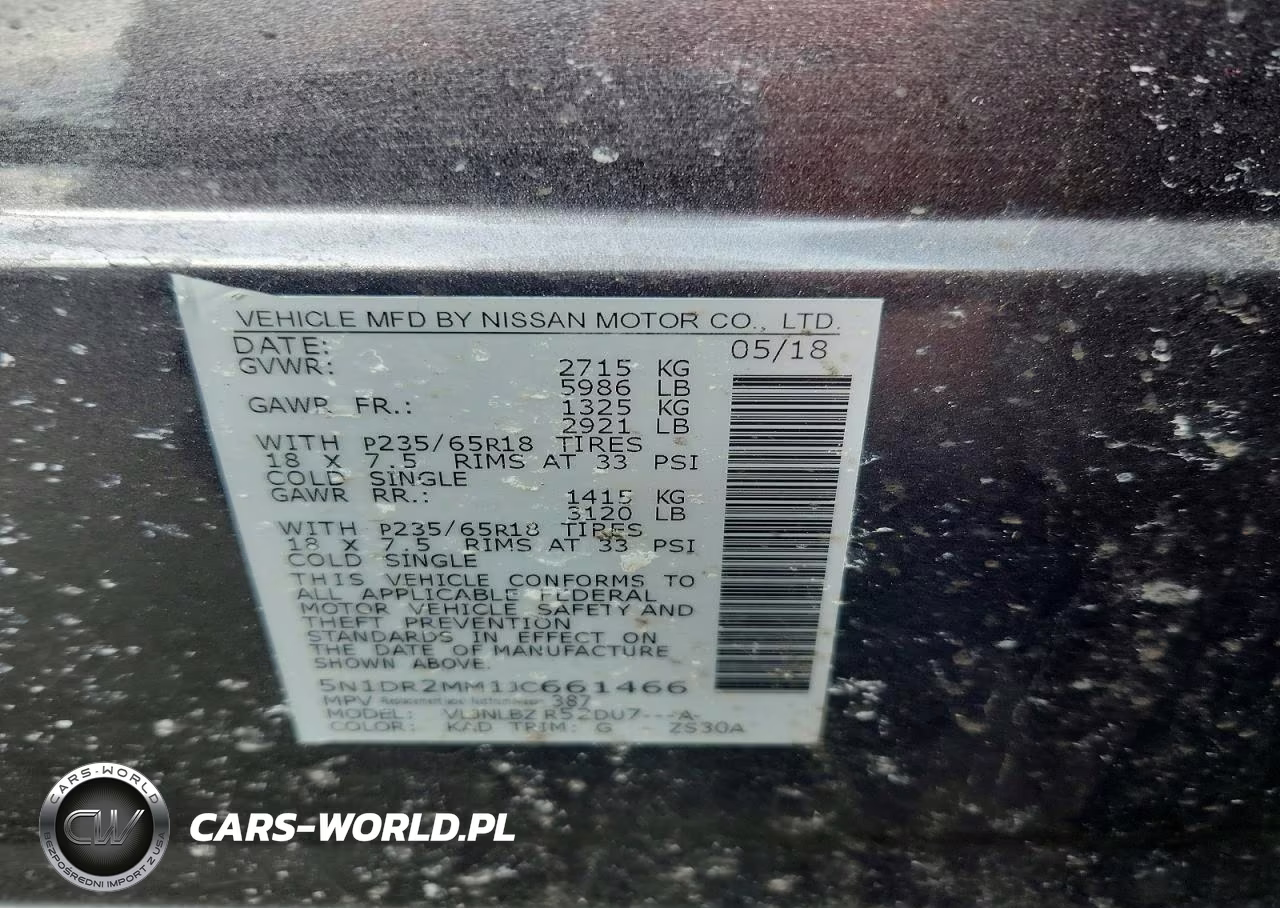 2018 Nissan Pathfinder S VIN:5N1DR2MM1JC661466 - 13