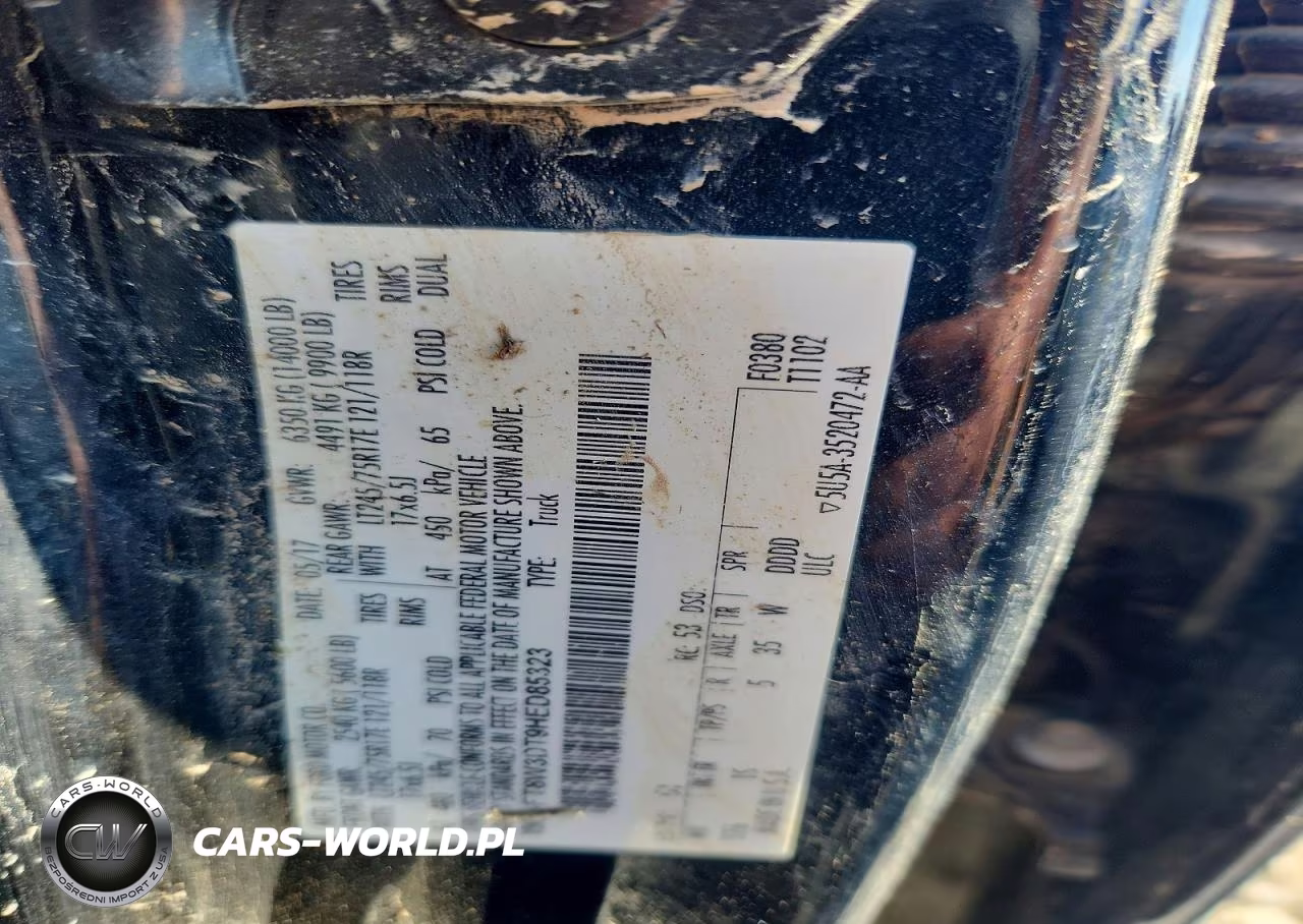 2017 Ford F350 VIN:1FT8W3DT9HED85323 - 10