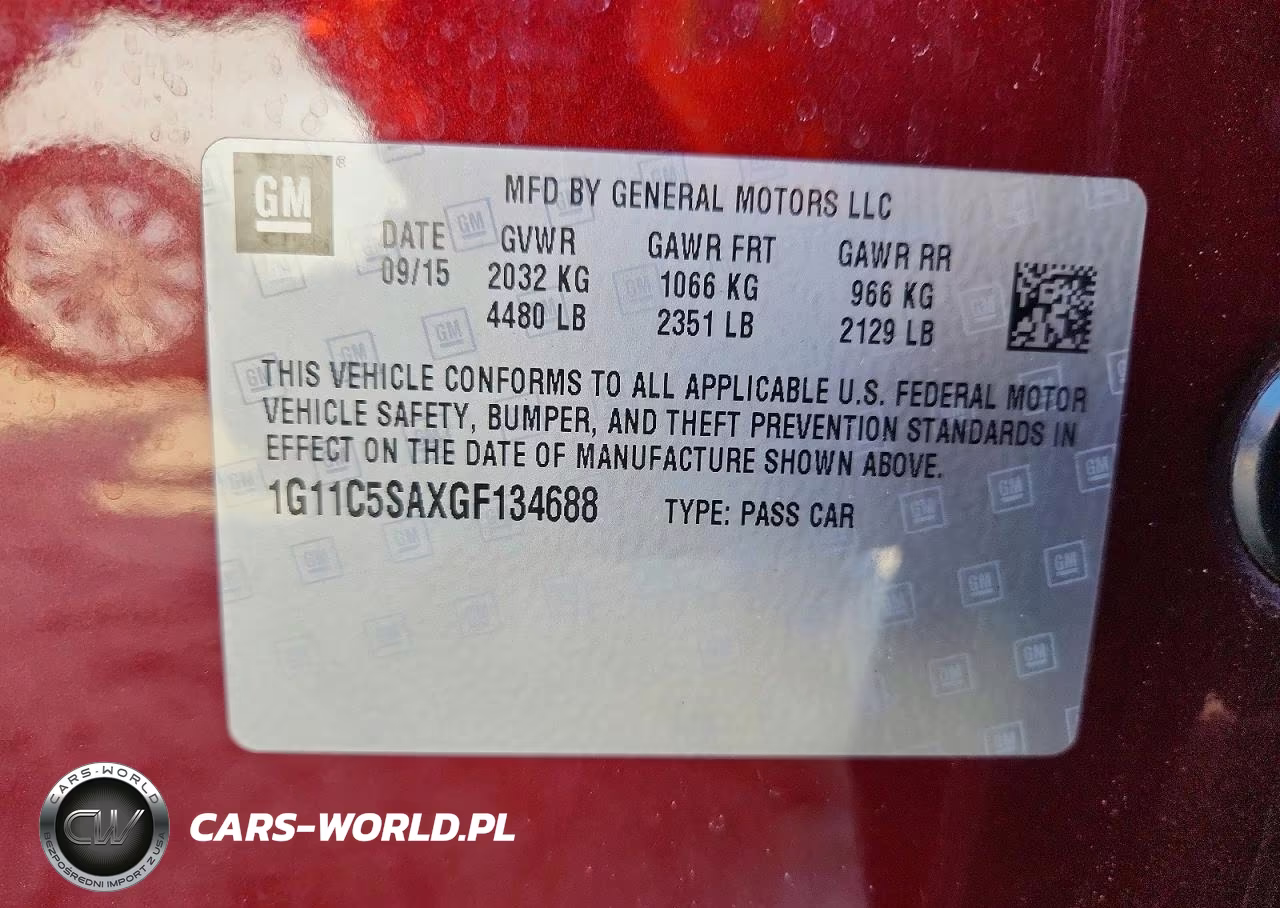 2016 Chevrolet Malibu Limited Lt VIN:1G11C5SAXGF134688 - 12