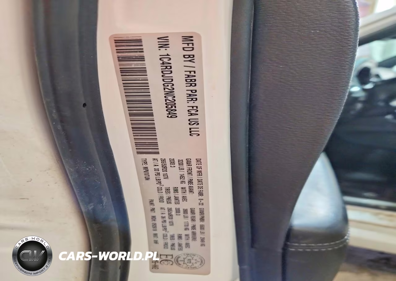 2022 Dodge Durango Gt VIN:1C4RDJDG2NC205849 - 14