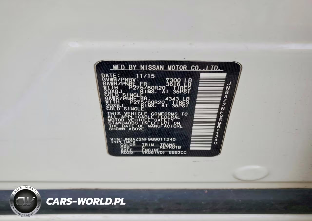 2016 Infiniti Qx80 Base VIN:JN8AZ2NF9G9611240 - 13