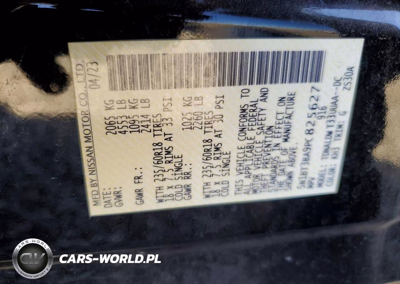 2023 Nissan Rogue Sv VIN:5N1BT3BA9PC825627 - 14