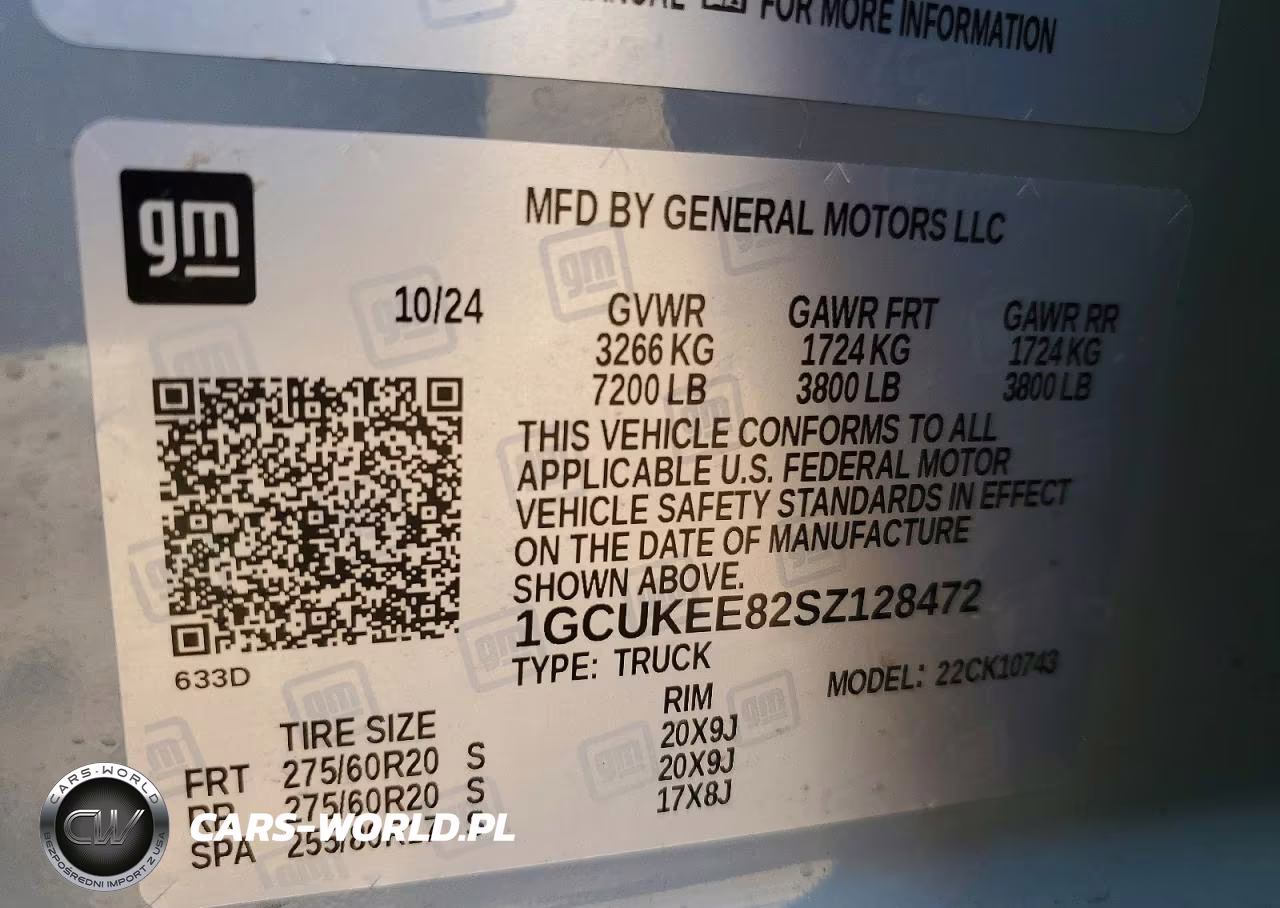 2025 Chev Silverado VIN:1GCUKEE82SZ128472 - 12