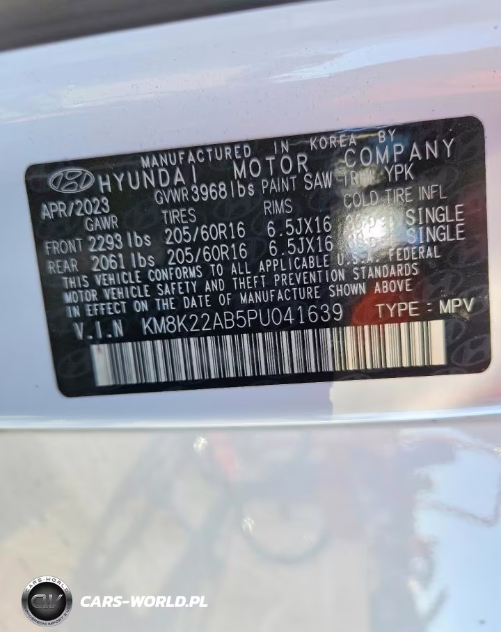 2023 Hyundai Kona Se VIN:KM8K22AB5PU041639 - 13