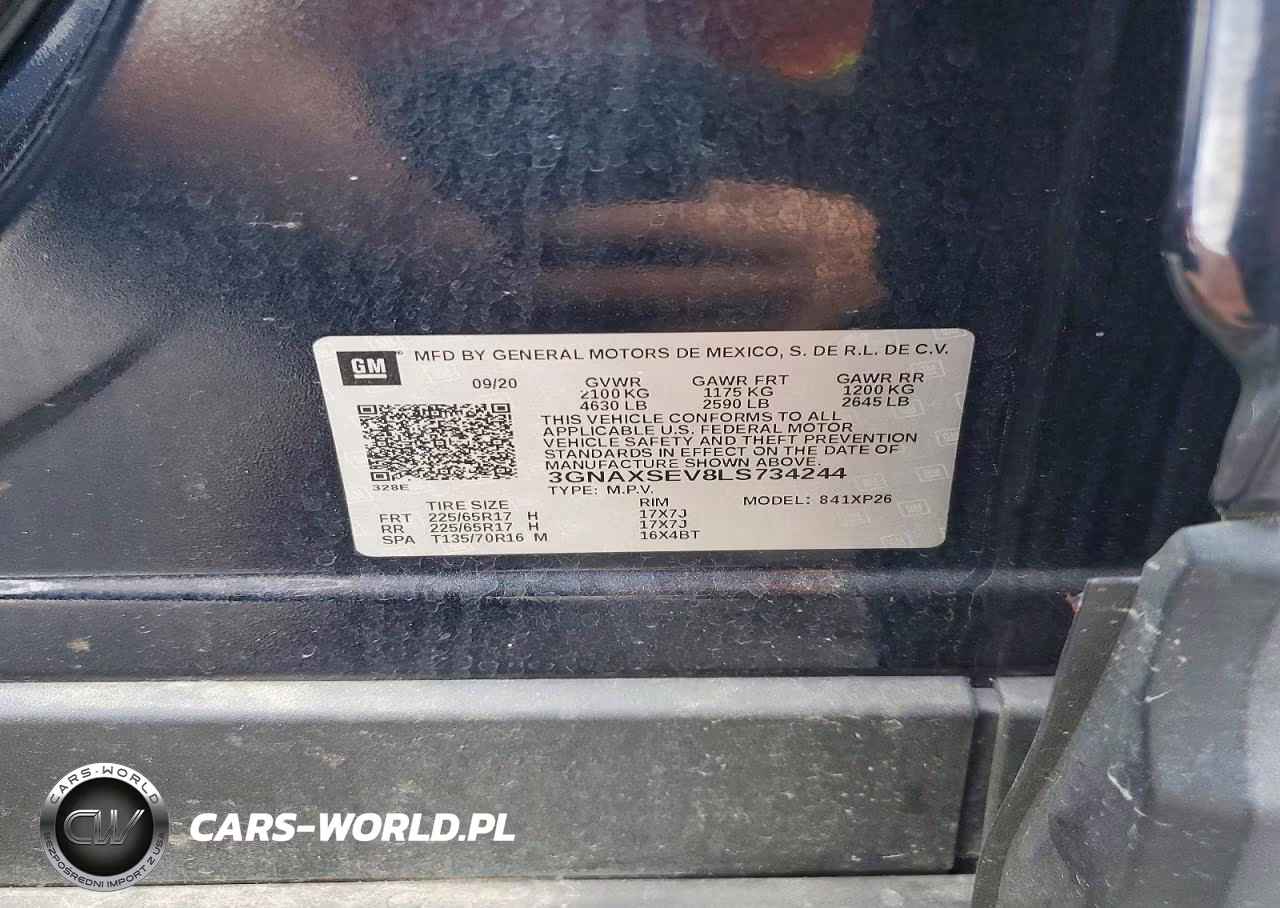 2020 Chevrolet Equinox Ls VIN:3GNAXSEV8LS734244 - 12