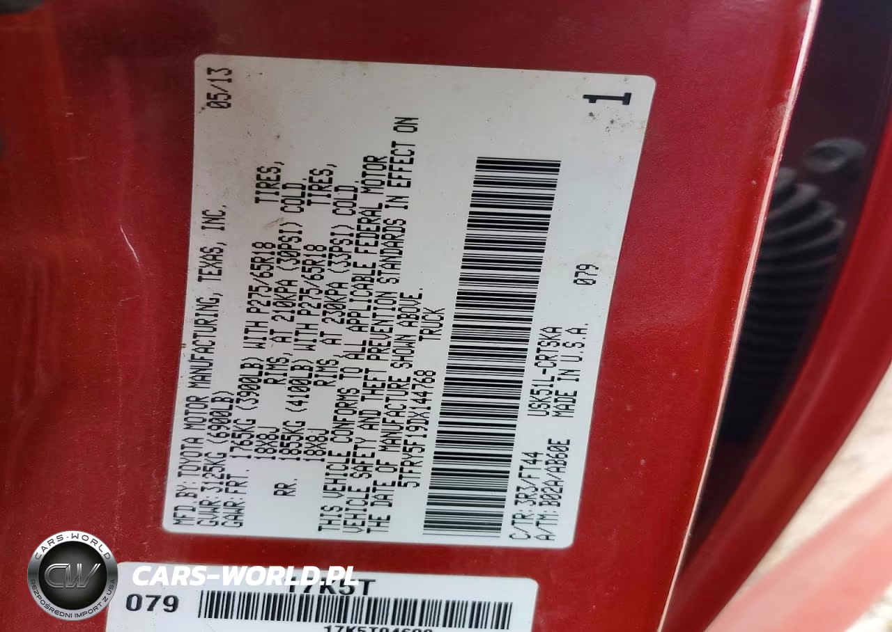 2013 Toyota Tundra Grade VIN:5TFRY5F19DX144768 - 12