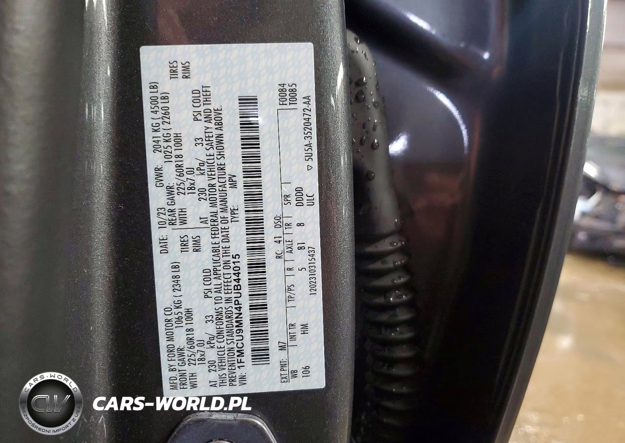 2023 Ford Escape St Line VIN:1FMCU9MN4PUB44015 - 13