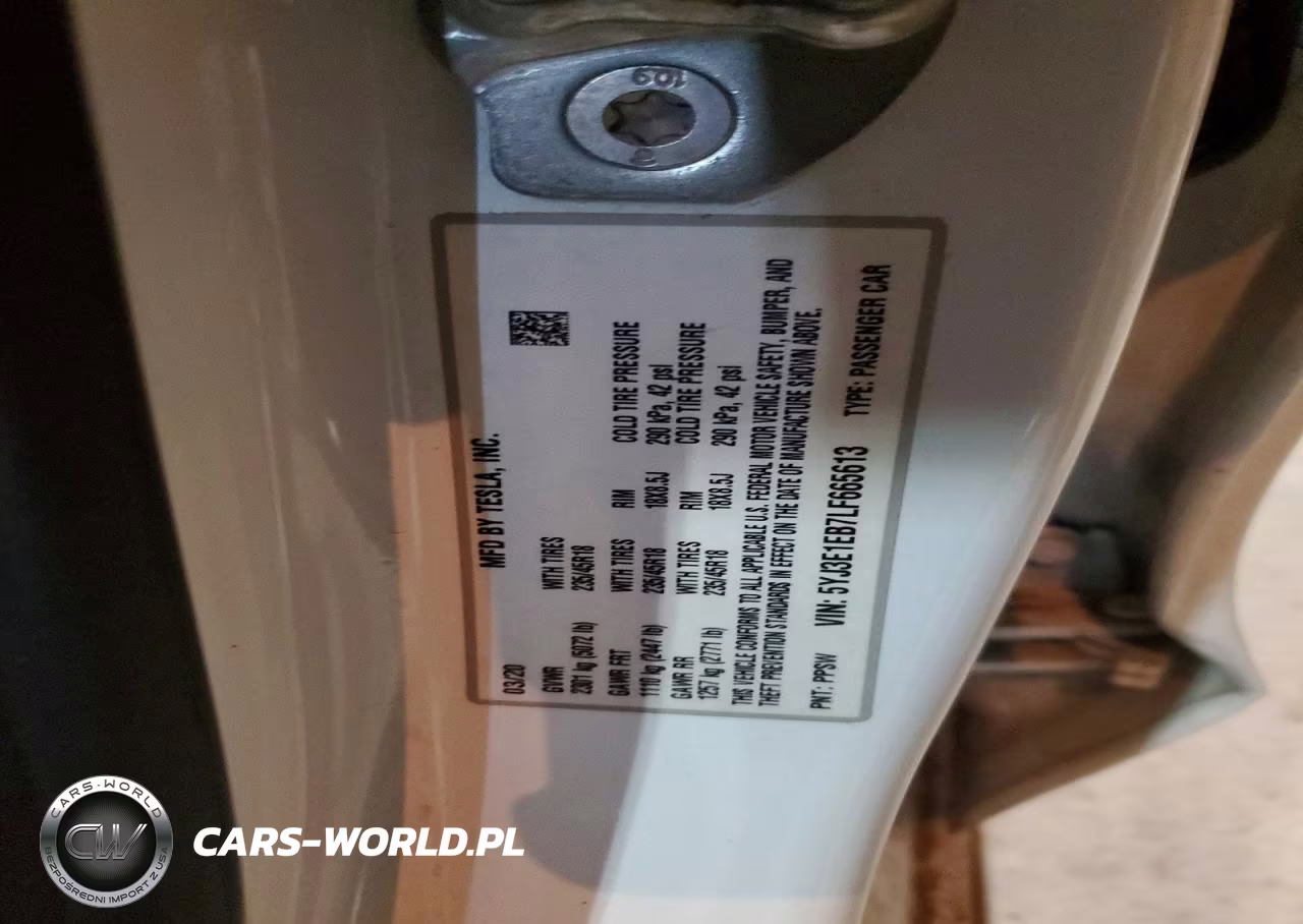 2020 Tesla Model 3 VIN:5YJ3E1EB7LF665613 - 13