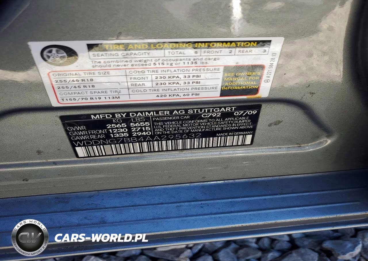 2010 Mercedes-Benz S 550 VIN:WDDNG7BB4AA295632 - 12