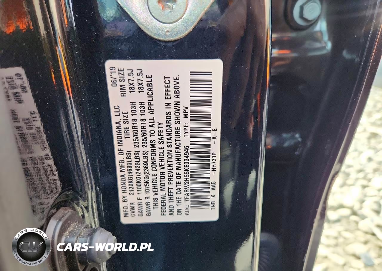 2019 Honda Cr-V Ex VIN:7FARW2H55KE034946 - 13