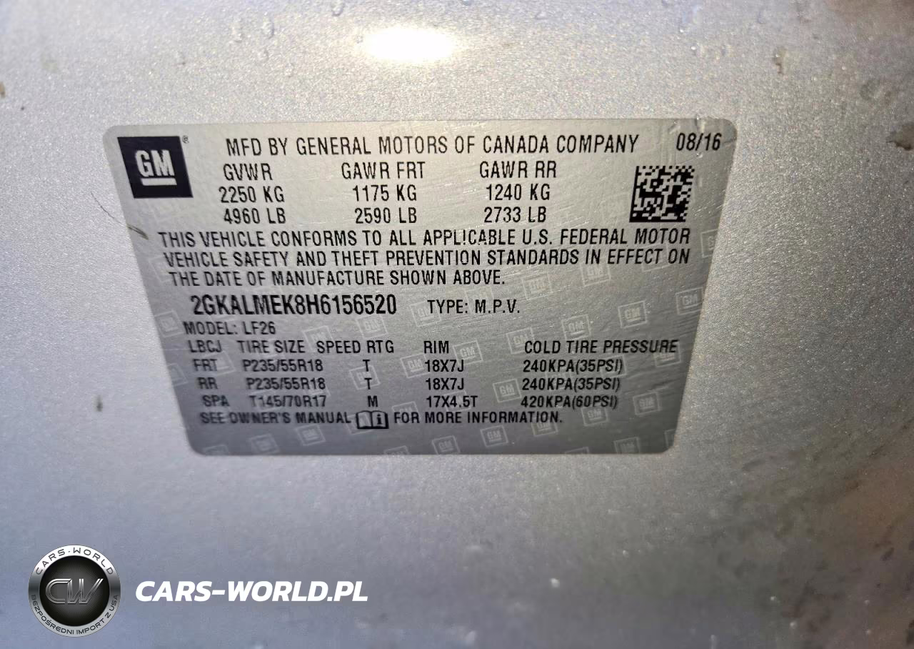 2017 GMC Terrain Sle VIN:2GKALMEK8H6156520 - 12