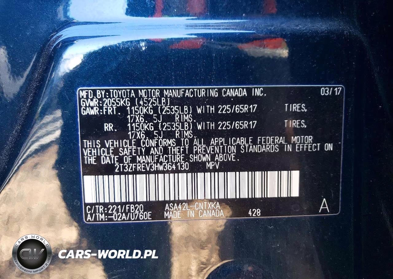 2017 Toyota Rav4 Le VIN:2T3ZFREV3HW364130 - 13