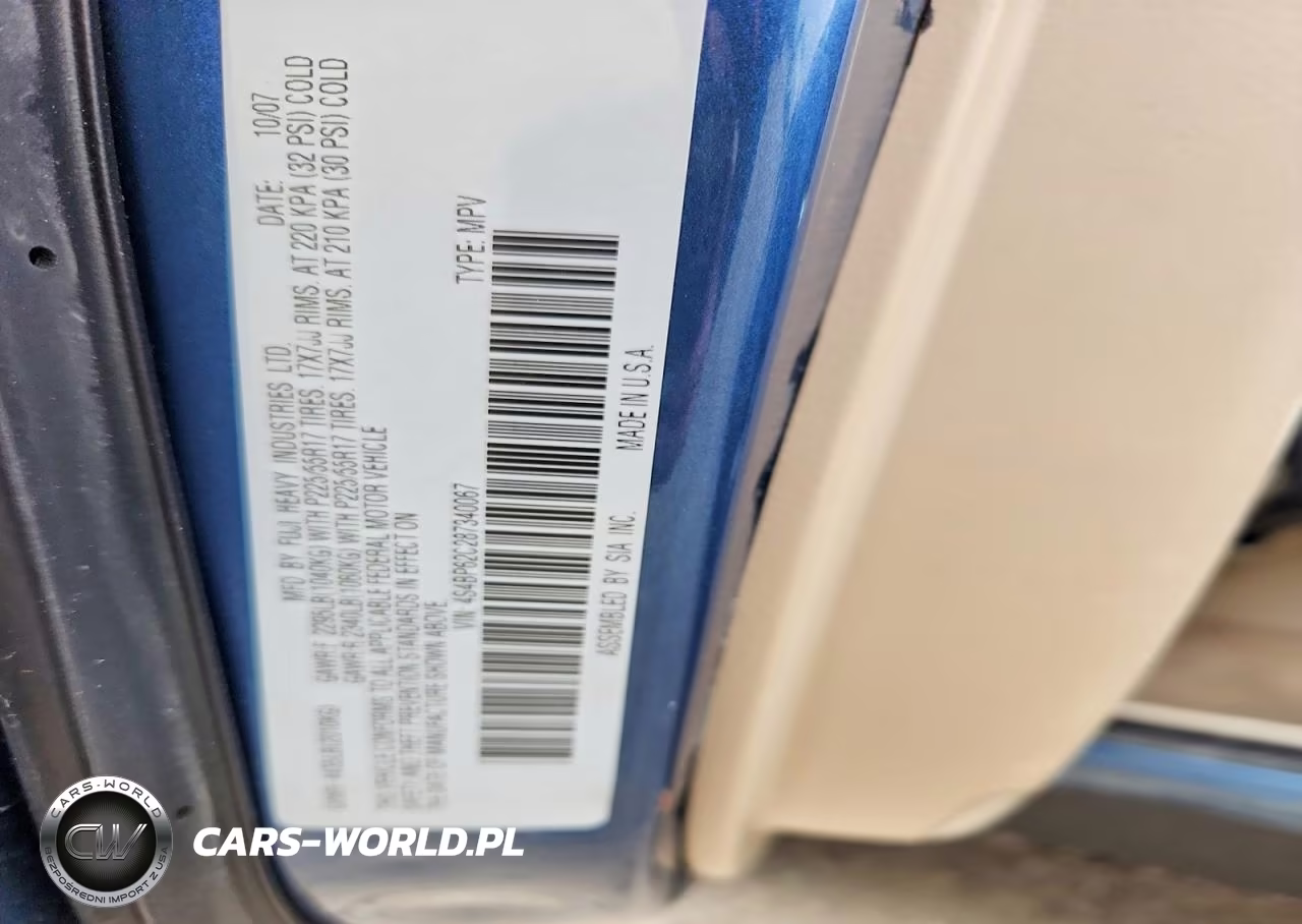 2008 Subaru Outback 2.5I Limited VIN:4S4BP62C287340067 - 12