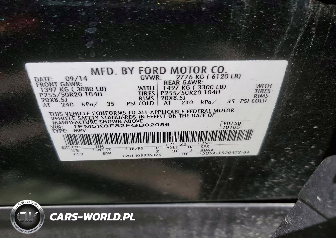 2015 Ford Explorer Limited VIN:1FM5K8F82FGB02956 - 13