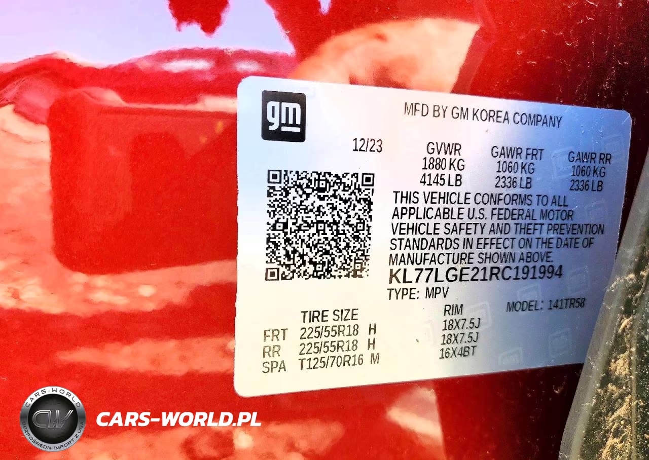 2024 Chevrolet Trax 1Rs VIN:KL77LGE21RC191994 - 13
