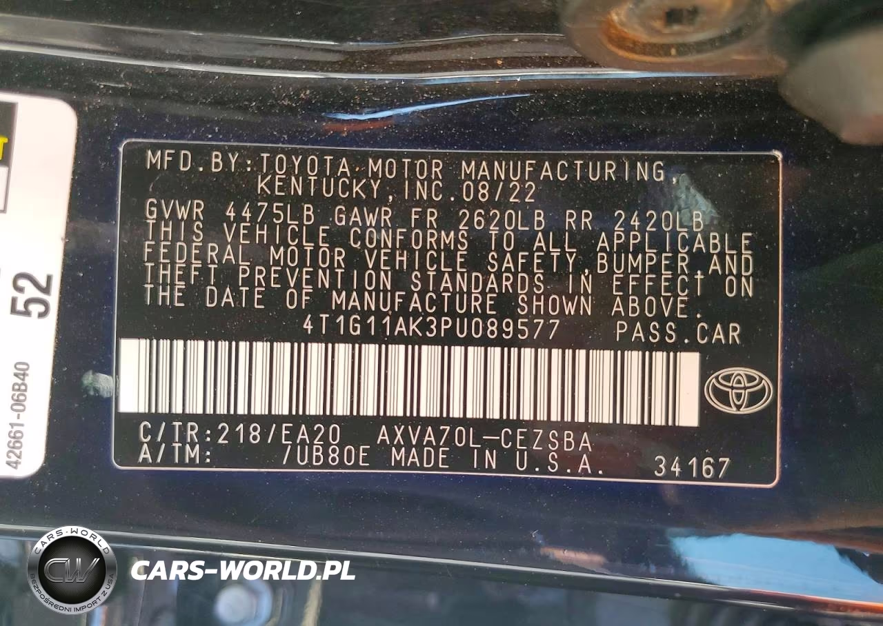 2023 Toyota Camry Se VIN:4T1G11AK3PU089577 - 13