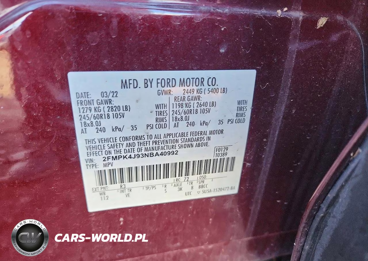 2022 Ford Edge Sel VIN:2FMPK4J93NBA40992 - 13