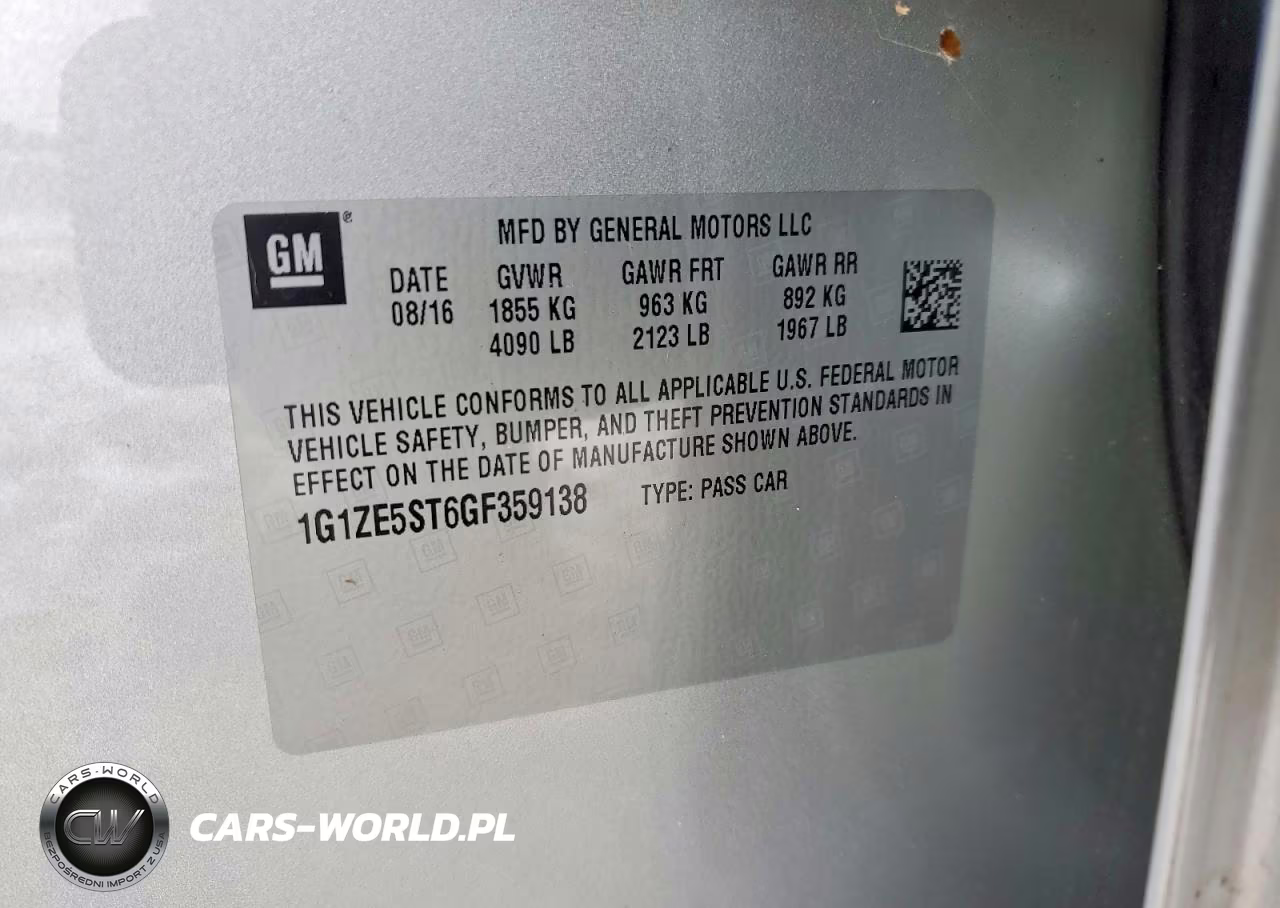 2016 Chevrolet Malibu Lt VIN:1G1ZE5ST6GF359138 - 12