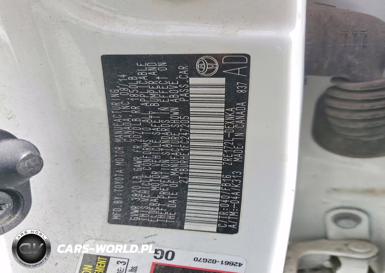 2015 Toyota Corolla Le Plus VIN:2T1BURHE1FC247205 - 12